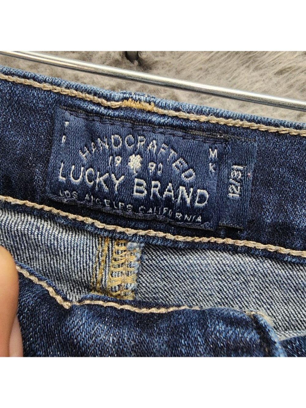 Lucky Brand Jeans Womens 12/31 Blue Stretch Denim Bridgitte Skinny *Read* - Picture 4 of 13
